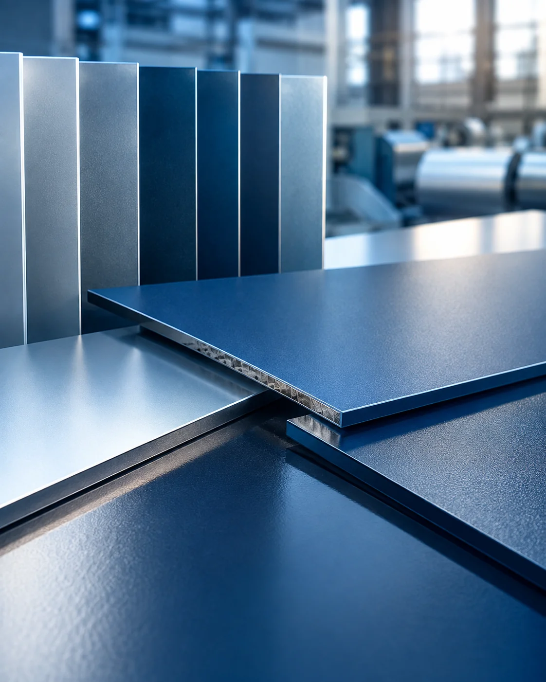 Color-Coated Aluminium material samples