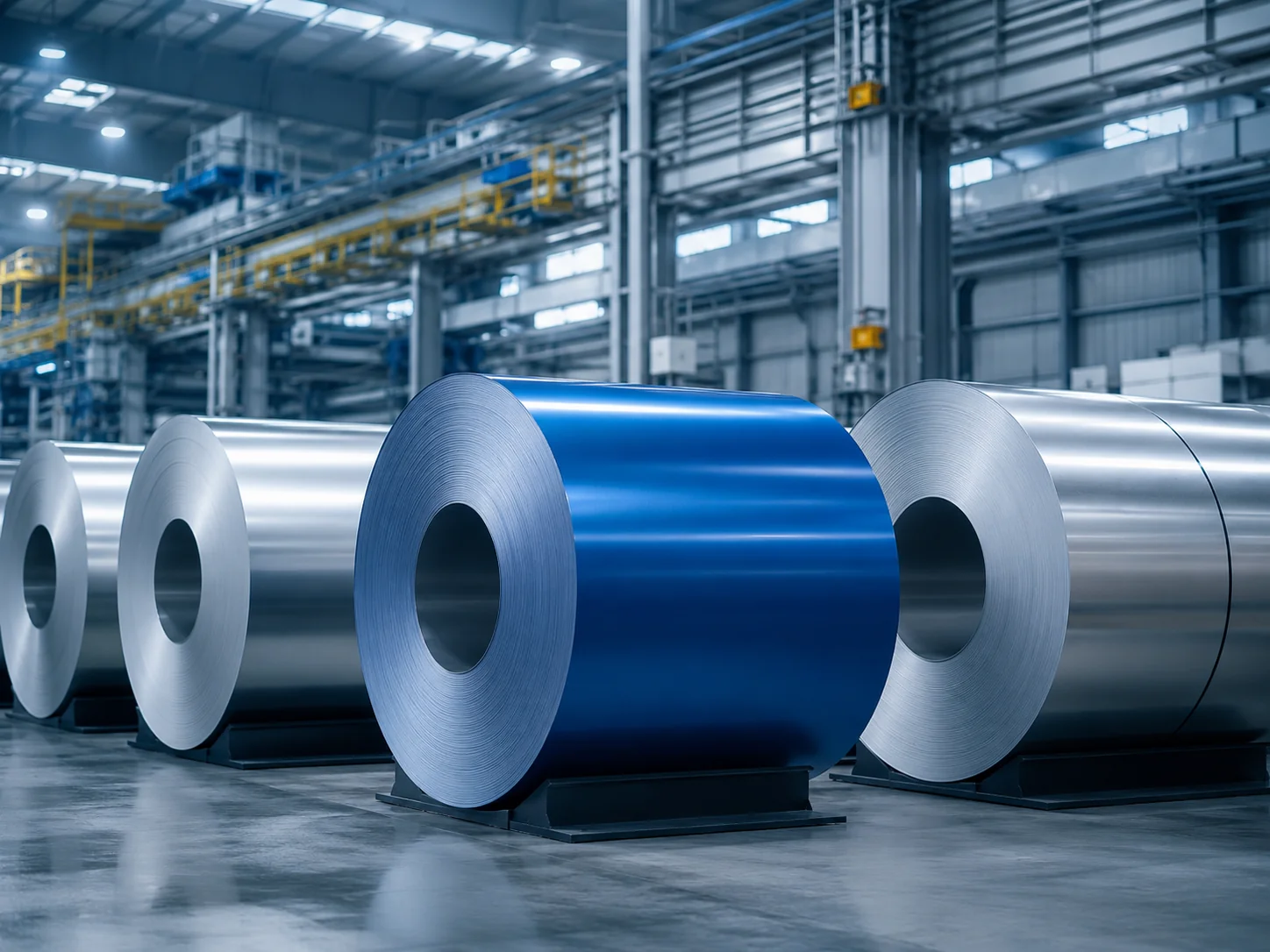 Color-coated and mill-finish aluminium coils