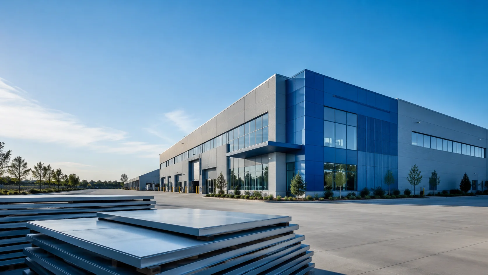 Modern manufacturing facility