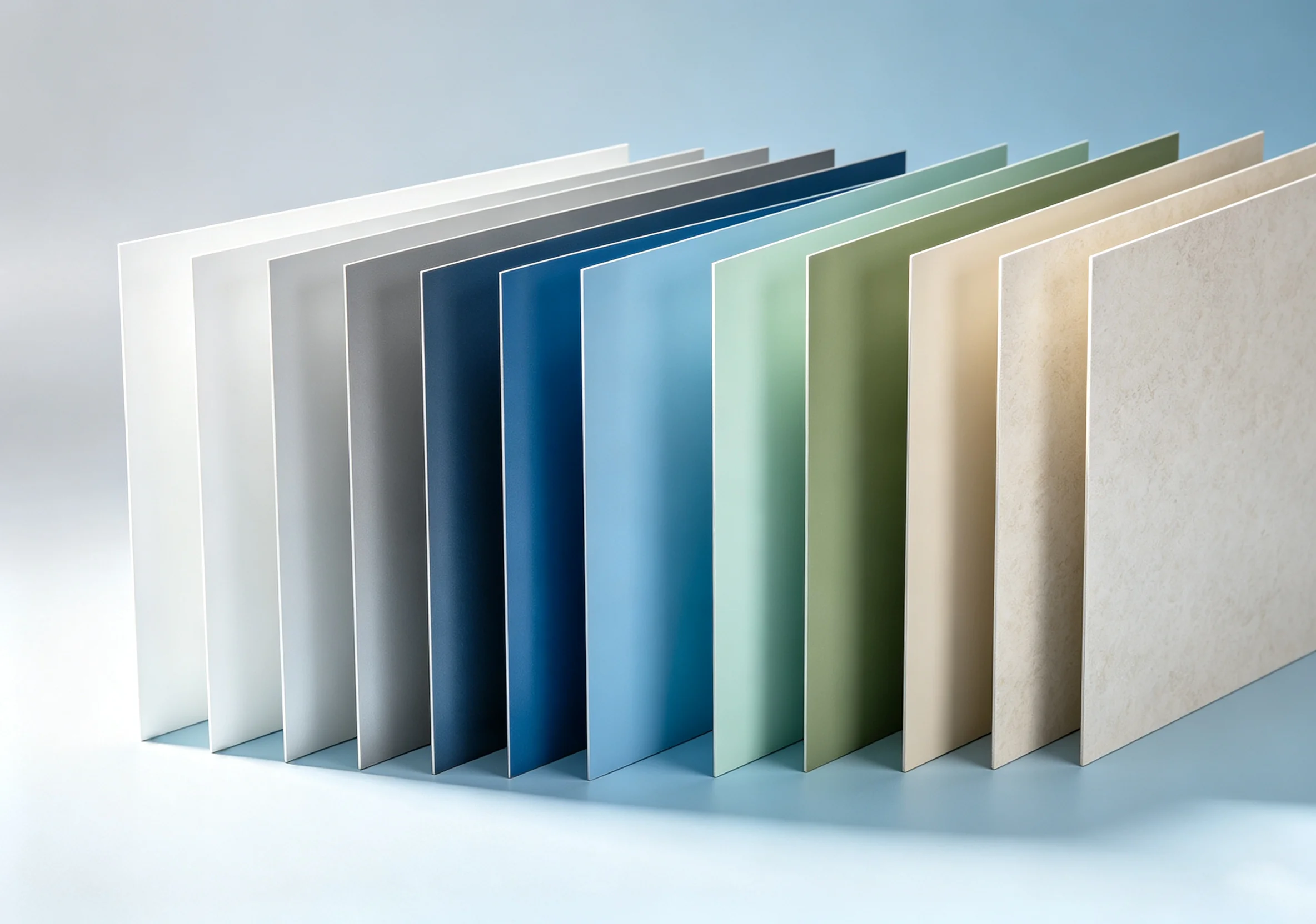 Color-coated aluminium finishes